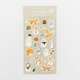 Furukawashiko  Sticker Sheet - Fox & Snowman