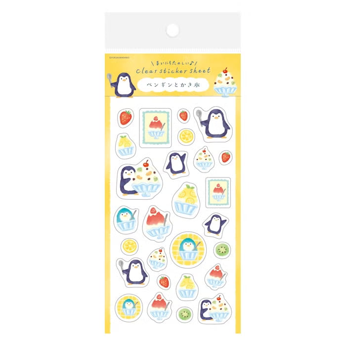 Furukawashiko Sticker Sheet - Penguin & Kakigōri