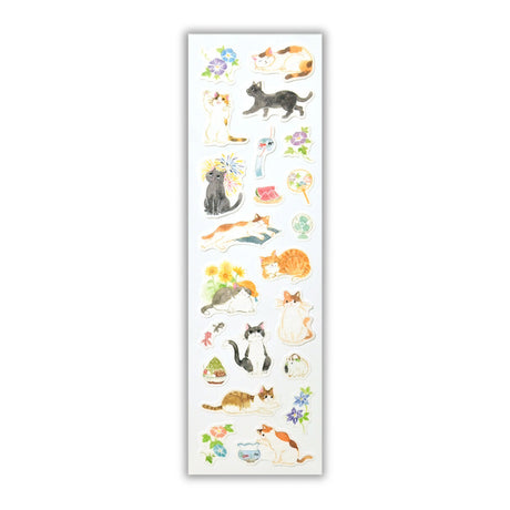 NB Co., Ltd. Washi Stickers - Nekorobi Refreshing Summer