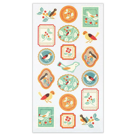 NB Co., Ltd. Wanowa Washi Sticker - Small Bird & Fruit