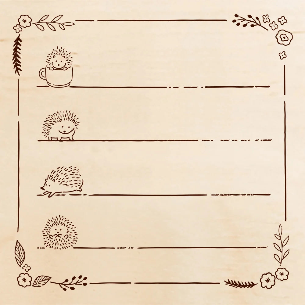 BEVERLY - Hedgehog Stamp