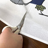 Závěs - Totoro Noren - Winter Sky & Crescent 冬空と三日月