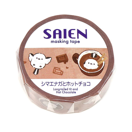 SAIEN Masking Tape - Shimaenaga & Hot Chocolate