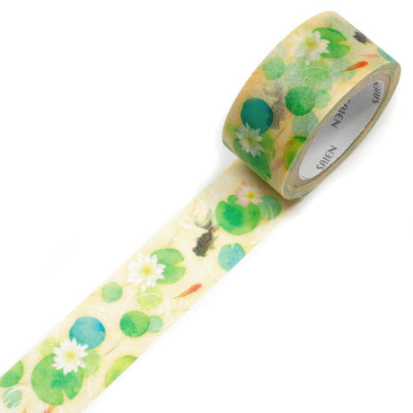 SAIEN Masking Tape - Lotus and Gold Fish