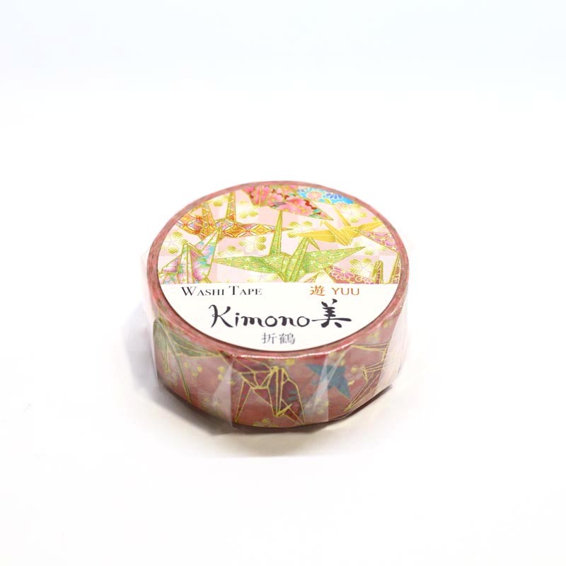 Kimono Washi Tape - Origami Crane