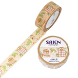 SAIEN Masking Tape - Little Bird and Flowers