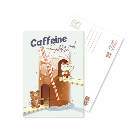Loka Made Coffeelogy Postcard - Caffeine Caffeout