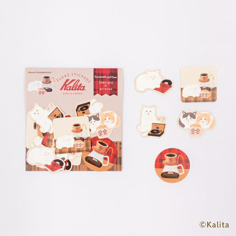 Furukawashiko x Kalita Washi Stickers - Caramel Coffee