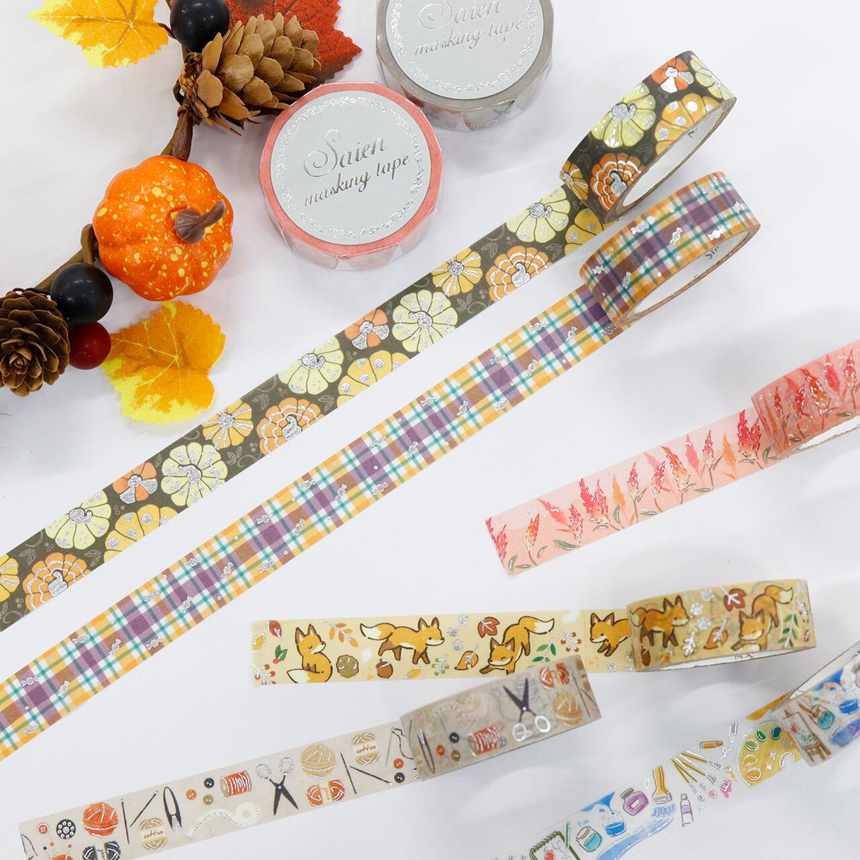 SAIEN Masking Tape - Halloween Plaid