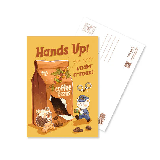 Loka Made Coffeelogy Postcard - Hands Up!