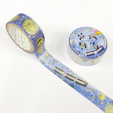 Shinzi Katoh x Kenji Miyazawa Masking Tape - Night on the Galactic Railroad
