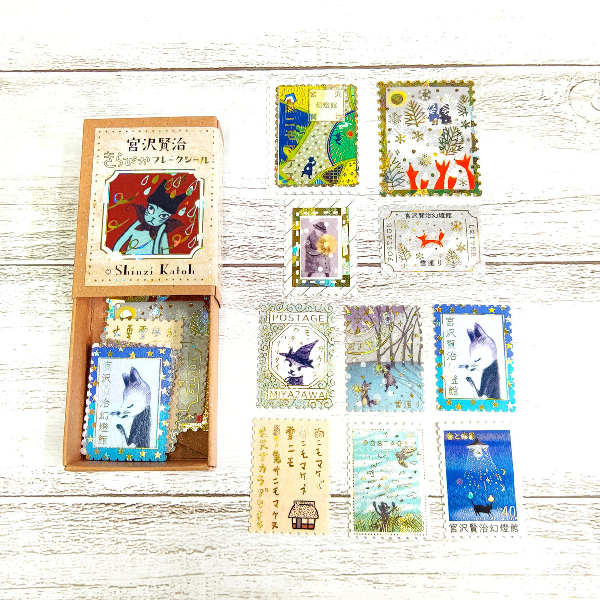 Shinzi Katoh Stickers Box - Gento Kan Museum