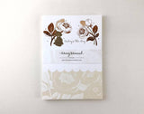Whimsy Whimsical Copper Foil Notepad - Bear & David Austin Rose